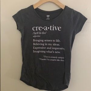 Gray graphic T-shirt